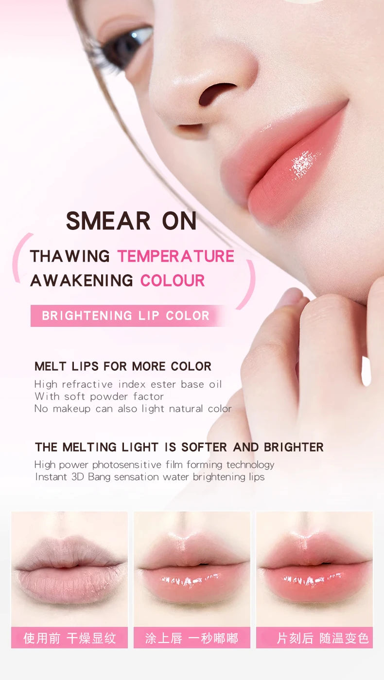 MACKANDY Changer Color Lip Balm Stocking Stuffers, Moisturizing Lip Care Original Beeswax with Vitamin E, Natural Origin LipCare