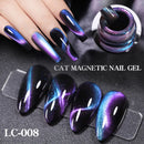 LILYCUTE 7ML Black Cat Magnetic Gel Nail Polish 9D Magnetic Gel Shine Colorful Design Manicure Semi Permanent Soak Off DIY Nail