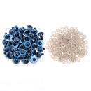 50Pcs/Lot 8-20mm Plastic Eyeball Doll Accessories Black Plush Safety Eyes For DIY Crafts Funny Toy Eyes Animal Gifts Decoration