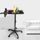 Salon Rolling Salon Tray Aluminum Trolley Cart Adjustable Height Mobile Beauty Salon Spa Storage Tray Tattoo Hairstylist Cart