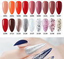 Clou Beaute 15ml Red Black White Green Neon Gel Nail Polish Base Top Coat Velvet Top 400 Colors Semi Permanent Gel Nail Varnish
