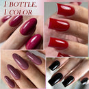 LILYCUTE 6Pcs/Set 7ML Brown Red Coffee Nail Gel DIY Nail Art Semi Permanent Soak Off UV Gel Design Nail Art Manicure Kit Varnish