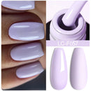 LILYCUTE Dark Grey Matte Color Series Gel Nail Polish Winter Long Lasting Full Coverage Manicure Soak Off Nails Art Gel Varnish
