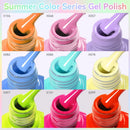 LILYCUTE 7ML Nail Gel Summer Color Series Nail Gel Polish Semi Permanent Soak Off LED UV Gel Nail Art Design Manicure Varnish