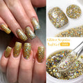 LILYCUTE 7ml Glitter Nail Gel Polish Shining Sparkling Semi Permanent Soak Off UV LED Gel Colorful Effect Gel Varnish DIY Nail