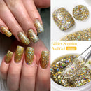 LILYCUTE 7ml Glitter Nail Gel Polish Shining Sparkling Semi Permanent Soak Off UV LED Gel Colorful Effect Gel Varnish DIY Nail