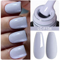LILYCUTE Dark Grey Matte Color Series Gel Nail Polish Winter Long Lasting Full Coverage Manicure Soak Off Nails Art Gel Varnish