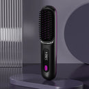 Cordless Hair Straightener Portable Straightener Brush 3 Adjustable Temp Hair Straightening Brush Anti-scald for Hair Styling