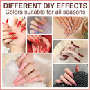LNWPYH 2Pc Gel Nail Polish Kit Professional Glitter Nail Gel Polish Semi Permanent Soak Off UV Nail Art Gel Varnish Nail Art Set