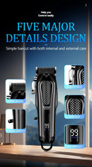 Kemei KM-PG1071 Professional Hair Clipper Rechargeable Cordless Hair Clipper Electric Hair Clipper Kit Men's Fade Hair Clipper
