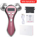 Electric Facial Beauty Instrument Micro Current Face Lifting Roller Massager EMS Skin Tighten Machine V Face Beauty Device