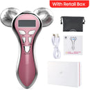 Electric Facial Beauty Instrument Micro Current Face Lifting Roller Massager EMS Skin Tighten Machine V Face Beauty Device
