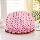 4 Pieces Shower Cap for Women, Elastic and Reusable,Environmental Protection Hair Bath Caps,Double Waterproof Layers Bathing Hat