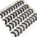 2023 New 20 pairs natural long 3D mink false eyelashes fake lashes makeup kit Mink Lashes extension eye lashes short eyelashes