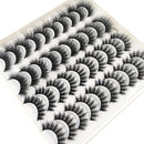 2023 New 20 pairs natural long 3D mink false eyelashes fake lashes makeup kit Mink Lashes extension eye lashes short eyelashes