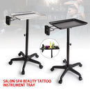 Salon Rolling Salon Tray Aluminum Trolley Cart Adjustable Height Mobile Beauty Salon Spa Storage Tray Tattoo Hairstylist Cart