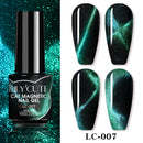 LILYCUTE 7ML Black Cat Magnetic Gel Nail Polish 9D Magnetic Gel Shine Colorful Design Manicure Semi Permanent Soak Off DIY Nail