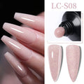 LILYCUTE Nail Extension Gel 10ML Semi Permanent Bright Pink UV Hard Gel Nails Finger Prolong White Clear Nude Gel Nail Polish