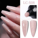 LILYCUTE Nail Extension Gel 10ML Semi Permanent Bright Pink UV Hard Gel Nails Finger Prolong White Clear Nude Gel Nail Polish
