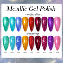 LILYCUTE 7ml Metallic Red Gel Nail Polish Winter Bright Chrome Glitter Mirror Enamel Gel Semi Permanent UV Soak Off Nail Art