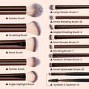 13PCS Makeup Brush Set Foundation Concealer Powder Eyeshadow Blush Brush Kabuki Blending Cosmetic Beauty Tool for Face