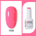Clou Beaute 15ml Red Black White Green Neon Gel Nail Polish Base Top Coat Velvet Top 400 Colors Semi Permanent Gel Nail Varnish
