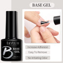 LILYCUTE 7ML Nail Gel Polish Full Coverage Manicure No Wipe Top Coat Base Coat Primer Soak Off LED UV Gel Nail Art Gel Varnish