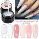 6pcs Baby Boomer Extension Nail Gel Set Clear Pink White UV Builder Ombre Nails Camouflage Quick Extension Gel Extended Nails