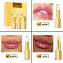 3pcs Lipstick Set Flower Jelly Crystal Clear Long Lasting Lips Color Change Pink lip gloss Cosmetics