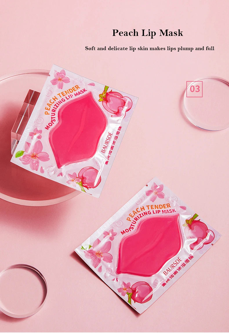 Innicare Collagen Nourishing Lip Mask Lip Care Moisture Fruits Essence Firming Moisturizing Labial Gel Patch Lips Pad Patches