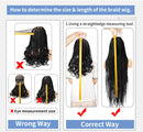 Boho Box Braided Wigs Curly Hair Synthetic Full Lace Front Wigs for Black Women Goddess Locs Braid Wig Bohemian Box Braid Wig