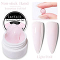 LILYCUTE 1Pc Quick Extension Gel Nail Nude Pink Glitter Building Acrylic Semi Permanent Soak Off UV LED Polish Nail Art Varnish