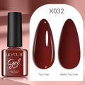 LILYCUTE 7ML Red Color Series Nail Gel DIY Nail Art Semi Permanent UV Gel Polish Long Lasting Design Manicure Supplies