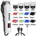 Kemei 809A Professional Hair Trimmer Adjustable Electric Cord/Cordless Hair Clipper For Men Haircut Machine Led Display