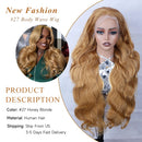 Body Wave 13x6 Honey Blonde Lace Frontal Wig Brazilian