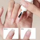 LILYCUTE 7ML Nail Base Top Polish Clear Bright Effect Semi-permanent Long Lasting Nail Art Varnish Fast Drying No Need Lamp