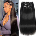 100% Unprocessed Virgin Brazilian Human Hair Bundles Natural Black Color 30 32 Inch Body Wave 3/4 Bundles Raw Hair Extensions 16A Remy Pure Human HairBundle