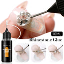 LILYCUTE 10ML Nail Rehinestone Glue Gel Nail Glue Super Strong Adhesive Gel DIY For Nail Charms Rhinestones Beads Flower