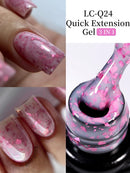 LILYCUTE 7ML Nude Pink Quick Extension Gel Nail Polish Milky Clear Sturcture Hard Enhanced Construction Gel Nail Art Manicure