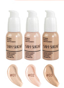 Makeup Primer Milk Set, Makeup Powder, Sponge Puff Four - Piece Set, Durable, Easy Makeup, Makeup Set Christmas Gift