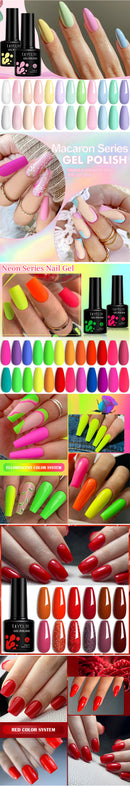 LILYCUTE Dark Grey Matte Color Series Gel Nail Polish Winter Long Lasting Full Coverage Manicure Soak Off Nails Art Gel Varnish