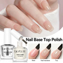 LILYCUTE 7ML Nail Base Top Polish Clear Bright Effect Semi-permanent Long Lasting Nail Art Varnish Fast Drying No Need Lamp