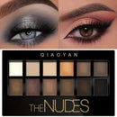 Professional 12 Colors Eyeshadow Palette Natural Shimmer Matte Nudes Cosmetic Eye Makeup for Makeup Artists