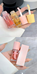 Water Light Lip Gloss Moisturizer Transparent Jelly Mirror Fruit Crystal Lip Oil Clear Hydrating Plumping Korean Lip Care Makeup