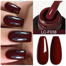 LILYCUTE Dark Grey Matte Color Series Gel Nail Polish Winter Long Lasting Full Coverage Manicure Soak Off Nails Art Gel Varnish