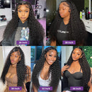 30 40 42 Inch Water Deep Wave 13x4 13x6 Hd Lace Frontal Wigs Human Hair 360 Full Lace Front Wig Curly Human Hair Wigs For Women