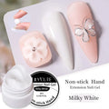 LILYCUTE 8ml Clear Non Stick Hand Solid Extension Nail Gel Polish Carving Flower Construction Nail Art Gel Acrylic Hard Varnish