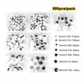 100pcs/200/550pcs Self-adhesive Googly Wiggle Eyes for DIY Scrapbooking Crafts Projects DIY Dolls Accessories Eyes Handmade Toys