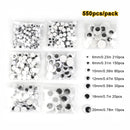 100pcs/200/550pcs Self-adhesive Googly Wiggle Eyes for DIY Scrapbooking Crafts Projects DIY Dolls Accessories Eyes Handmade Toys