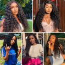 30 40 42 Inch Water Deep Wave 13x4 13x6 Hd Lace Frontal Wigs Human Hair 360 Full Lace Front Wig Curly Human Hair Wigs For Women